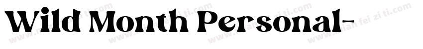 Wild Month Personal字体转换